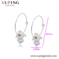 E-714 xuping Mode besonderes Design Rhodium Farbe synthetische Zirkon elegante Damen Ohrringe